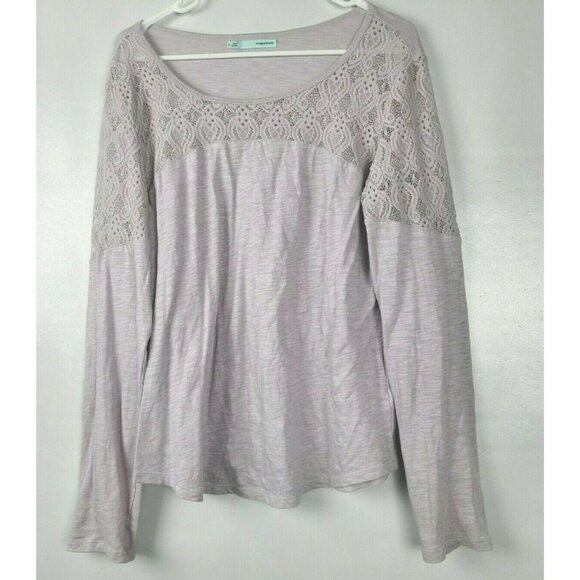 MAURICES Scoop Neck Long Sleeve Lace Top Size XL - Picture 1 of 7